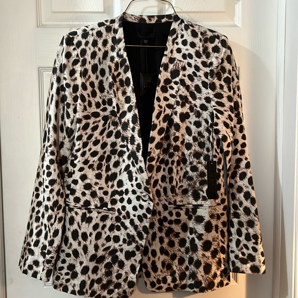 Joe’s” blazer cheetah print size L new with tags power blazer